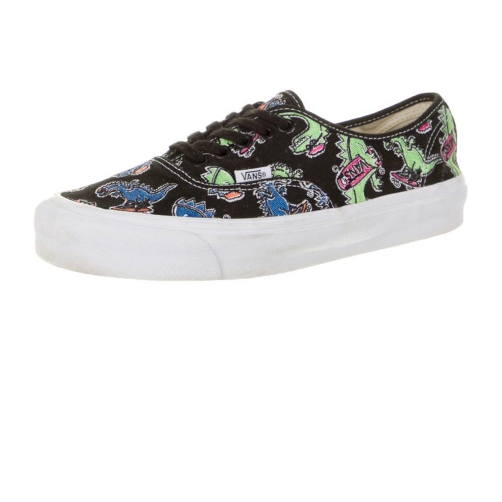 Vans Dinosaur Print Sneakers - Black and Green from Barney’s